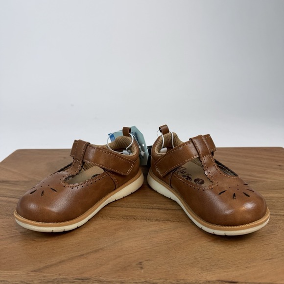 New Little Kids Stride Rite Lacey 2.0 Tan Mary Jane Shoes Size 6 C NIB - Picture 5 of 8